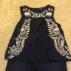 Beautiful Lucky brand embroidered top